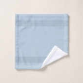Monogramme sur serviettes de bain teintes bleu mer (Gant de toilette)