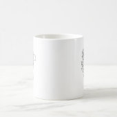 Monogramme T Mug de café initial (Centre)