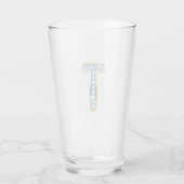 Monogramme T - Verre de 16 oz (Dos)
