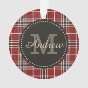 Monogramme Tartan Plaid sur mesure Modèle de vacan