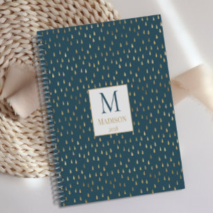 Monogramme Tendance Moderne Goutte de Pluie Vert S