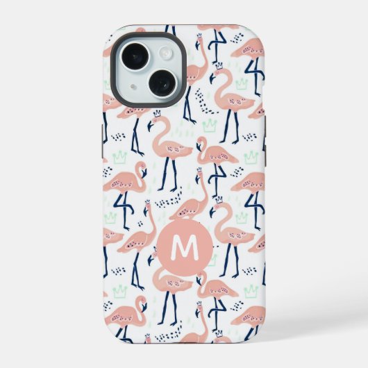 Monogramme tendance Princesse Flamingo (Verso)