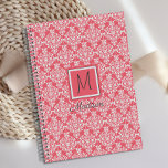 Monogramme tendance rose et blanc Damas<br><div class="desc">Un graphisme damassé rose et blanc orne cette couverture de planificateur et il peut être personnalisé avec votre initiale et votre nom. Revenir. Découvrez notre gamme complète de produits dans notre boutique Zazzle.</div>