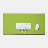 Monogramme tendance vert citron noir blanc (Clavier et souris)