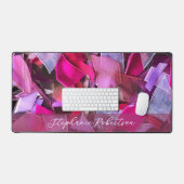 Monogramme Textile Abstrait 3D Aspect Rose Violet (Clavier et souris)