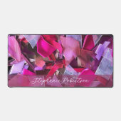 Monogramme Textile Abstrait 3D Aspect Rose Violet (Recto)
