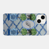 Monogramme Topiary Ginger Jars iPhone / coque ipad (Verso (horizontal))