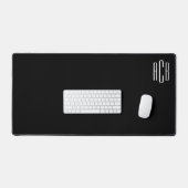 Monogramme trois lettres noir et blanc en haut à d (Clavier et souris)