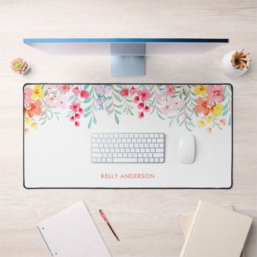 Monogramme Tropical Aquarelle Féminin (Bureau 1)