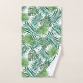 Monogramme tropical de la fronde | de paume (Serviette à main)