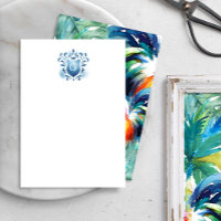 Monogramme Tropical Merci Cartes Majestic Crest