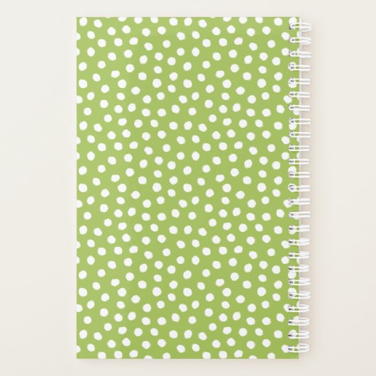 Monogramme Turquoise de Motif blanc vert (Dos)