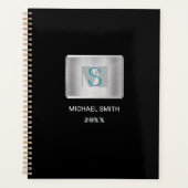 Monogramme turquoise et gris Nom blanc, Année Arge (Devant)