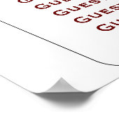 Monogramme turquoise 💍 Tableau de siège géométriq (Coin)