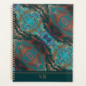 Monogramme Turquoise tendance (Devant)