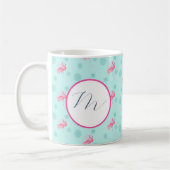 Monogramme unique de Mugs de Noël tropicaux (Gauche)