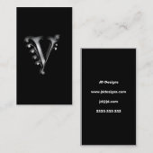 Monogramme V cartes de visite (Devant / Derrière)