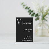 Monogramme V cartes de visite (Debout devant)
