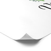 Monogramme V Lavender Eucalyptus nursery Poster (Coin)