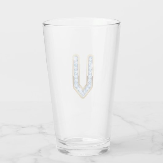 Monogramme V - Verre de 16 oz (Dos)