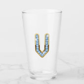 Monogramme V - Verre de 16 oz (Devant)