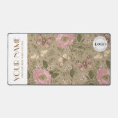 Monogramme végétal Brown Fleur sauvage moderne (Recto)