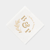 Monogramme végétal Mariage personnalisé (Droite)