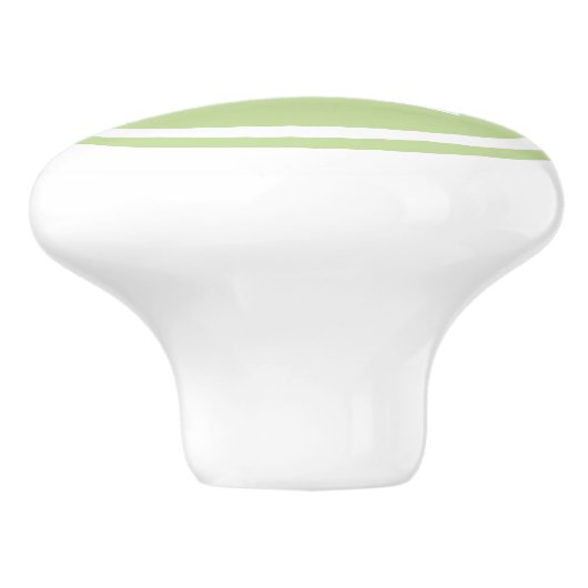 Monogramme vert à la menthe - Bouton de tiroir per (Côté)