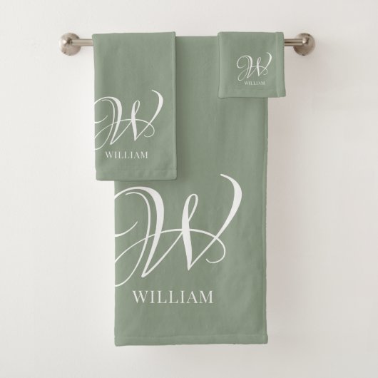 Monogramme vert de l'élégance de la taille personn (En situation)