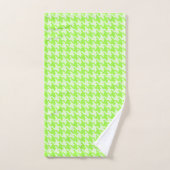Monogramme vert et blanc à carreaux (Serviette à main)
