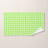 Monogramme vert et blanc à carreaux (Serviette à main)