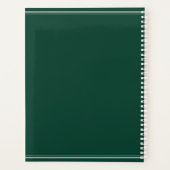 Monogramme vert et blanc minimal (Dos)