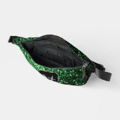 Monogramme vert foncé faux parties scintillant sci (Ouvrir)