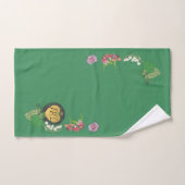 Monogramme Vert Fruit et Floral (Serviette à main)