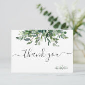 Monogramme Vert Gomme Bleue Eucalyptus Merci (Debout devant)