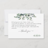 Monogramme Vert Gomme Bleue Eucalyptus Merci (Dos)