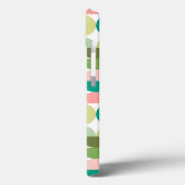 Monogramme vert MOD géométrique iPhone / coque ipa (Verso / Gauche)