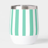 Monogramme vert mousse de mer et rayures de cabane (Arrière)