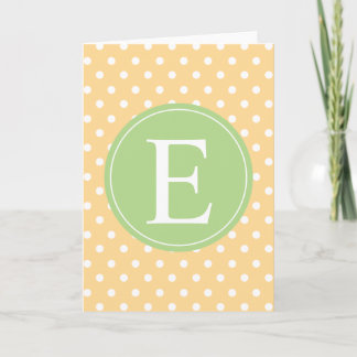 Monogramme vert Pointe Jaune