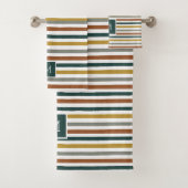 Monogramme vert, rouge, orange (En situation)