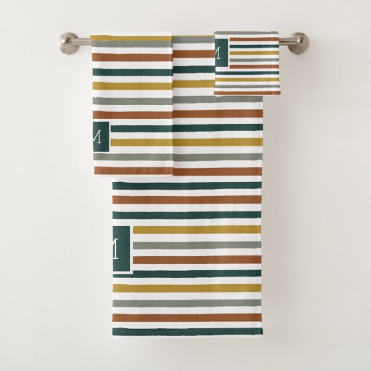 Monogramme vert, rouge, orange (En situation)