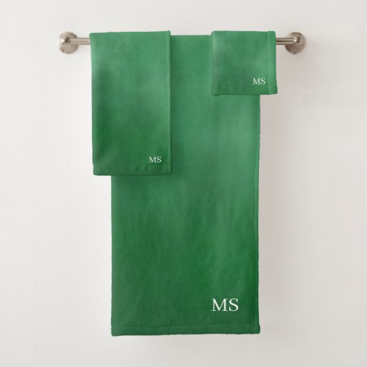 Monogramme vert rustique (En situation)