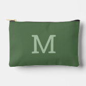 Monogramme vert Sage Pochette de maquillage access (Recto)