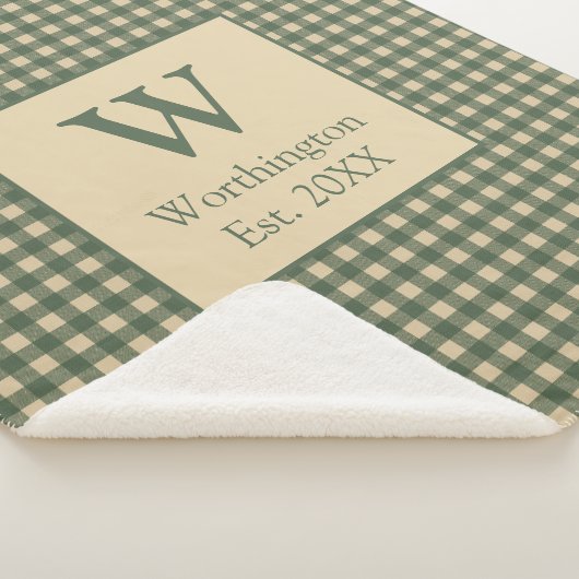 Monogramme Vert Tan Beige Buffle Plaid Pays (3/4)