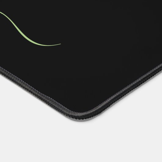 Monogramme vert tendance sur noir (Coin)