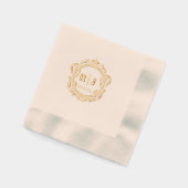 Monogramme Vintage classique Mariage or (Gauche)