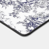 monogramme vintage floral noir toile de jouy (Coin)