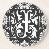 Monogramme Vintage J Mariage Dessous de verre d'an (Devant)