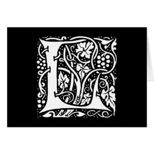 Monogramme vintage L Art Nouveau