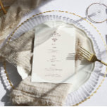 Monogramme vintage | Menu Mariage<br><div class="desc">Belles cartes de menu pour compléter vos réglages de table à votre mariage ou à la prochaine soirée de dîner. Collection de mariage monogramme vintage. Peut être customisé à n'importe quelle combinaison de couleurs. Moins peut être plus. C'est l'inspiration de cette collection moderne et minimaliste. Avec des polices et des...</div>